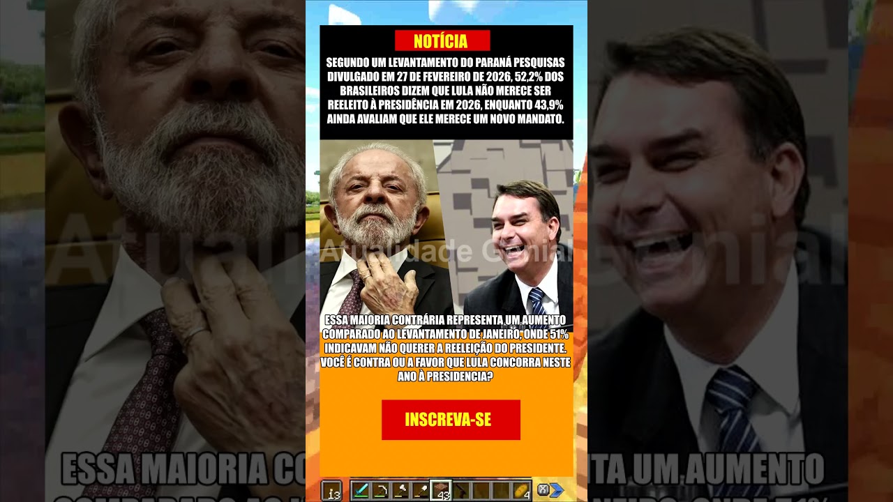 LULA REJEITADO: MAIORIA DOS BRASILEIROS N&Atilde;O QUER REELEI&Ccedil;&Atilde;O DE LULA!