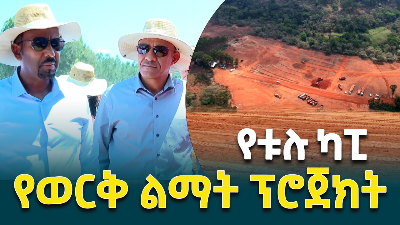 ጠቅላይ ሚኒስትር ዐቢይ አሕመድ(ዶ/ር) የቱሉ ካፒ የወርቅ ልማት ፕሮጀክት ያደረጉት ጉብኝት @EthiopianNewsAgency