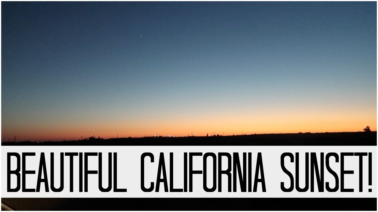BEAUTIFUL CALIFORNIA SUNSET! - November 29, 2016