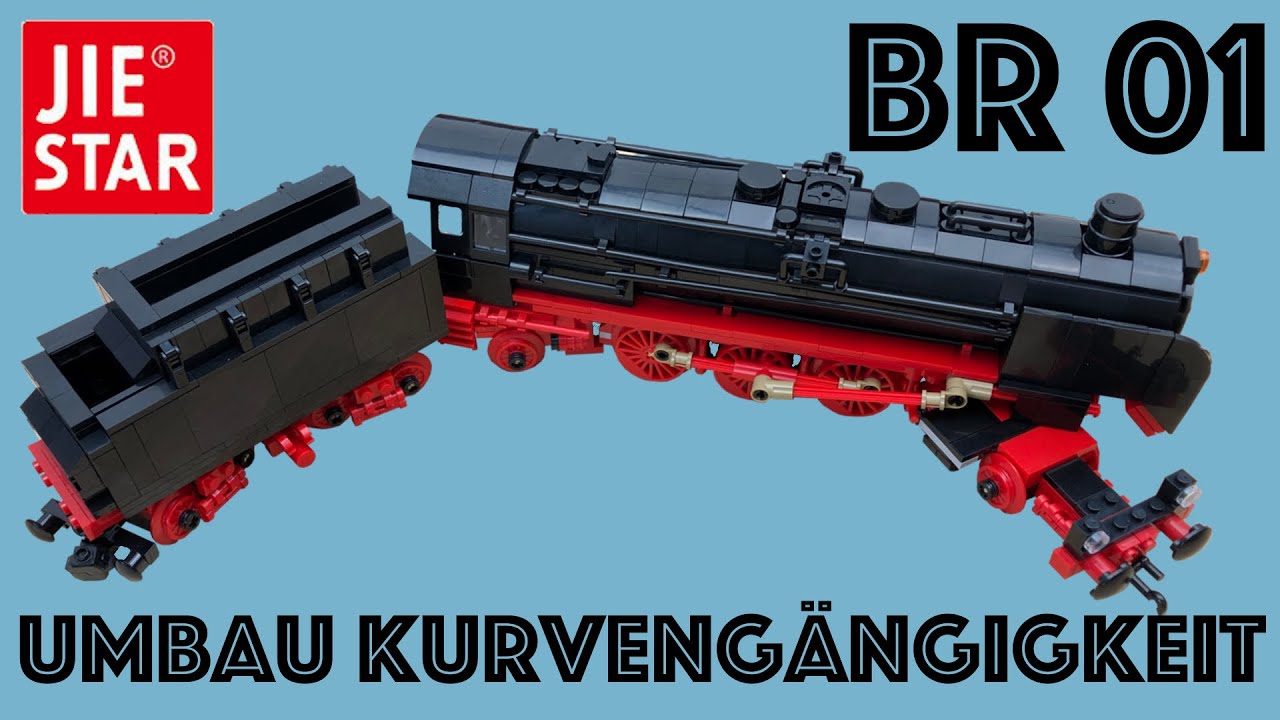 Bricked4You kurvengängiger Umbau der Jie Star Baureihe 01 MOC by Germanrailwaybuilder