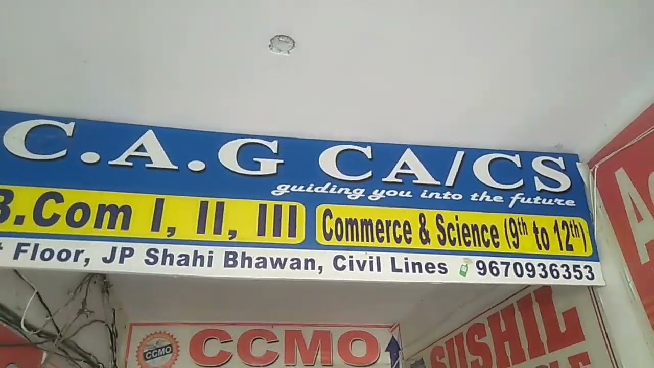 CAG CLASSES coaching fir offline course CA foundation, CS Commerce 11th and 12th and B.com