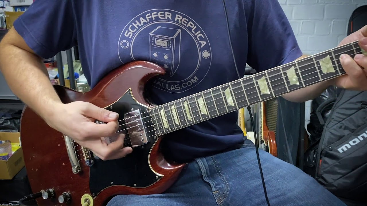 1968 Gibson SG Standard and a Solodallas SD50 (Marshall JTM50 clone)