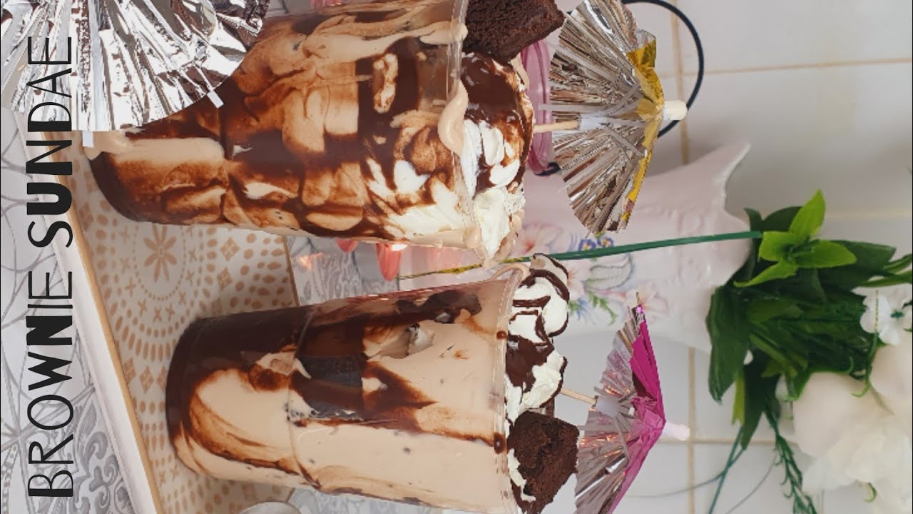 Brownie Sundae Recipe / How to make Sundae / easy yummy sundae