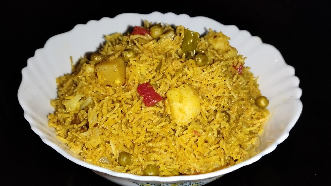 Veg pulao/Masala bhaat/Masala Rice