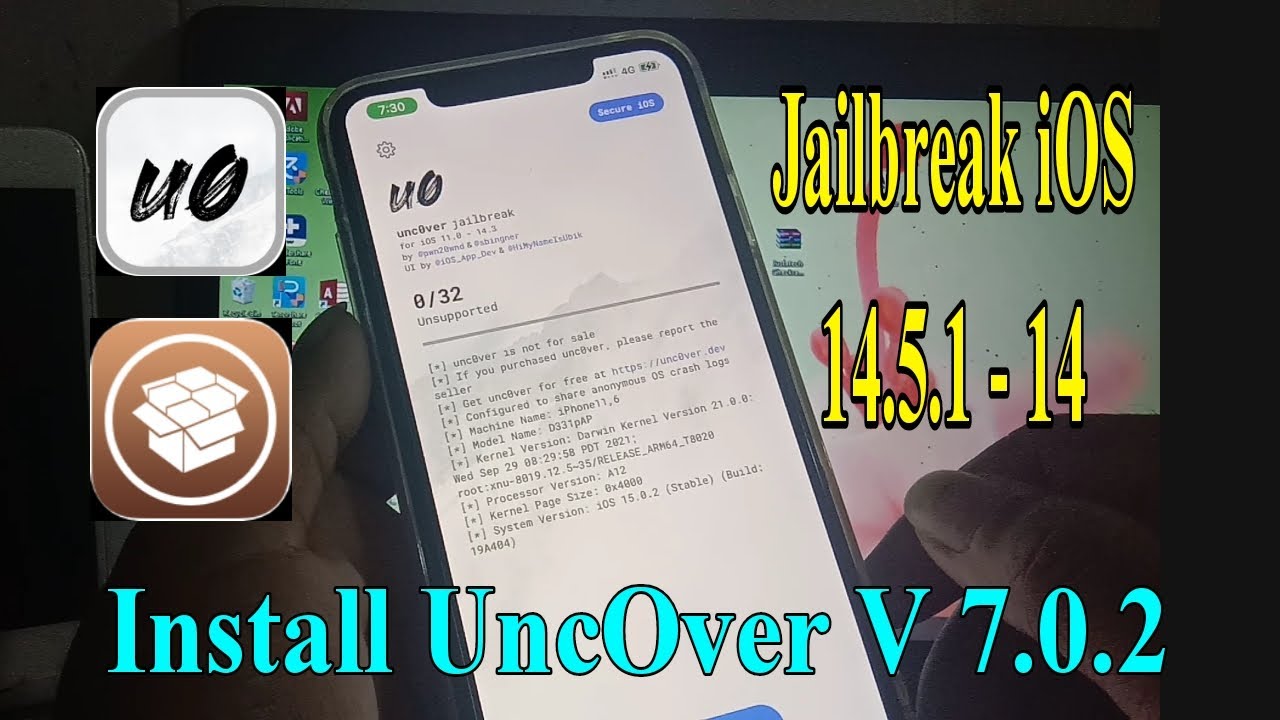 How to install UncOver V7.0.2 | Jailbreak iOS 14.5.1-14/13-11 using Computer