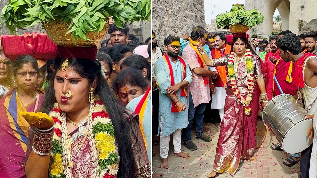 Nisha kranthi Bonam | Golkonda Bonalu 2024 | Hyderabad Bonalu | Bangaru Bonam| Oldcity bonalu