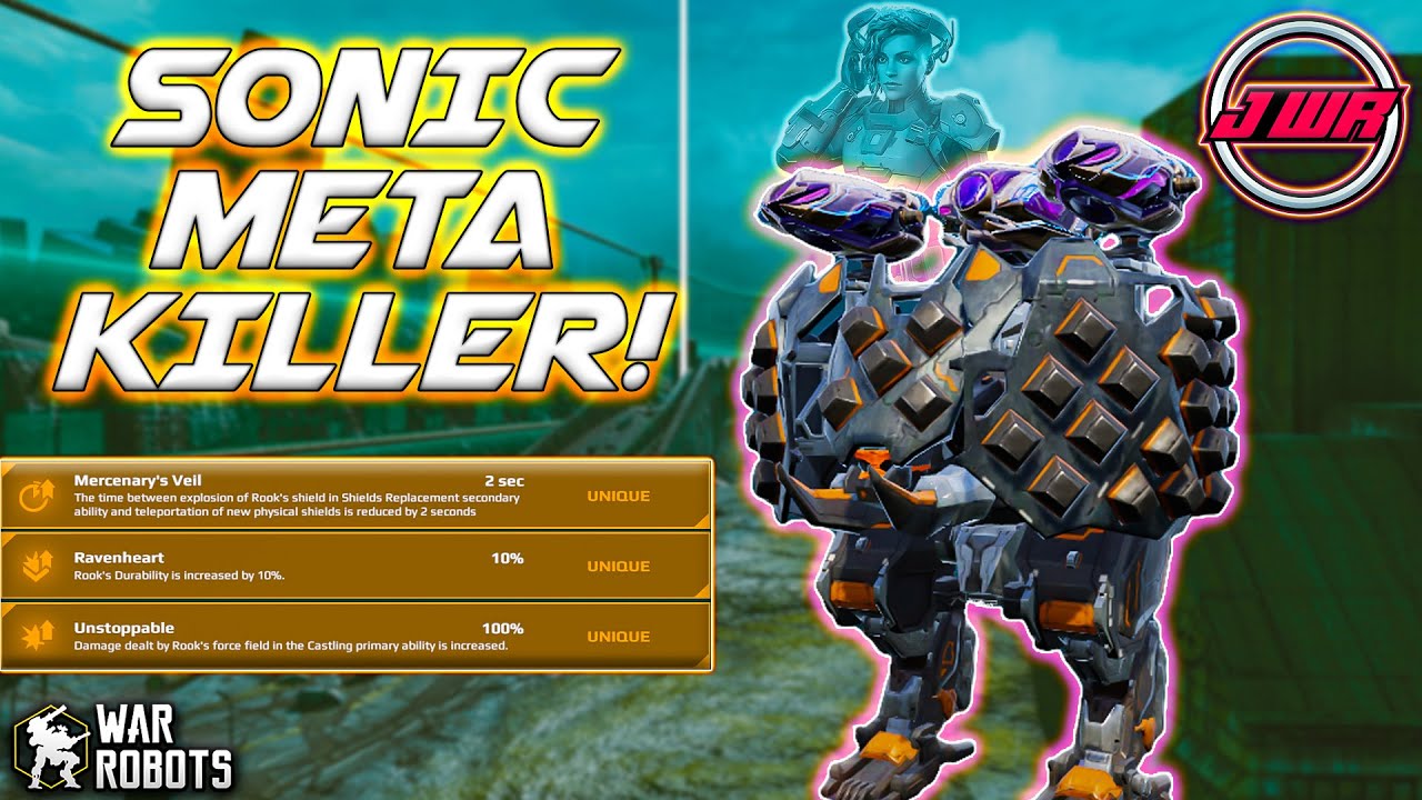[WR] This Sonic Rook Build is INSANE against META! war robots Update 10.1 rook gameplay #warrobots