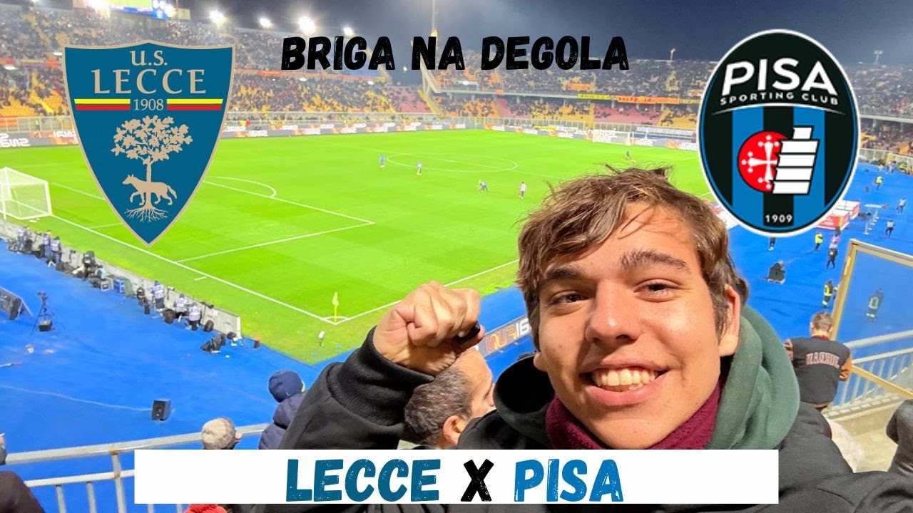 BRIGA NA DEGOLA! Fut In Loco EP 17: Lecce 1x0 Pisa! (vlog)
