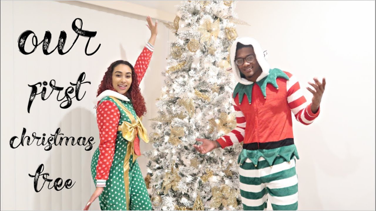 OUR FIRST CHRISTMAS TREE TOGETHER!! | VLOGMAS DAY 1