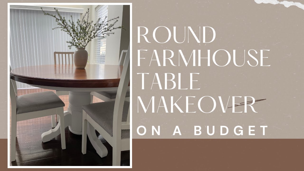 FARMHOUSE TABLE MAKEOVER| KITCHEN TABLE FLIP| DIY