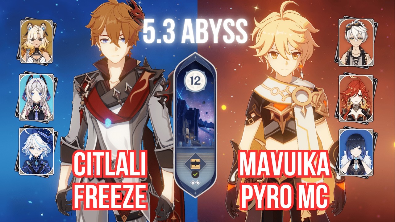 C0 CHILDE/CITLALI FREEZE & C0 MAVUIKA/PYRO MC VAPE | Genshin Impact Abyss 5.3