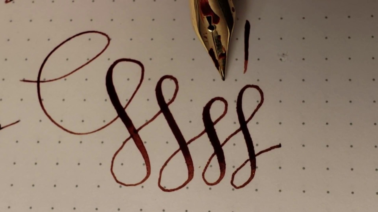 Custom flex nib TWSBI fountain pen