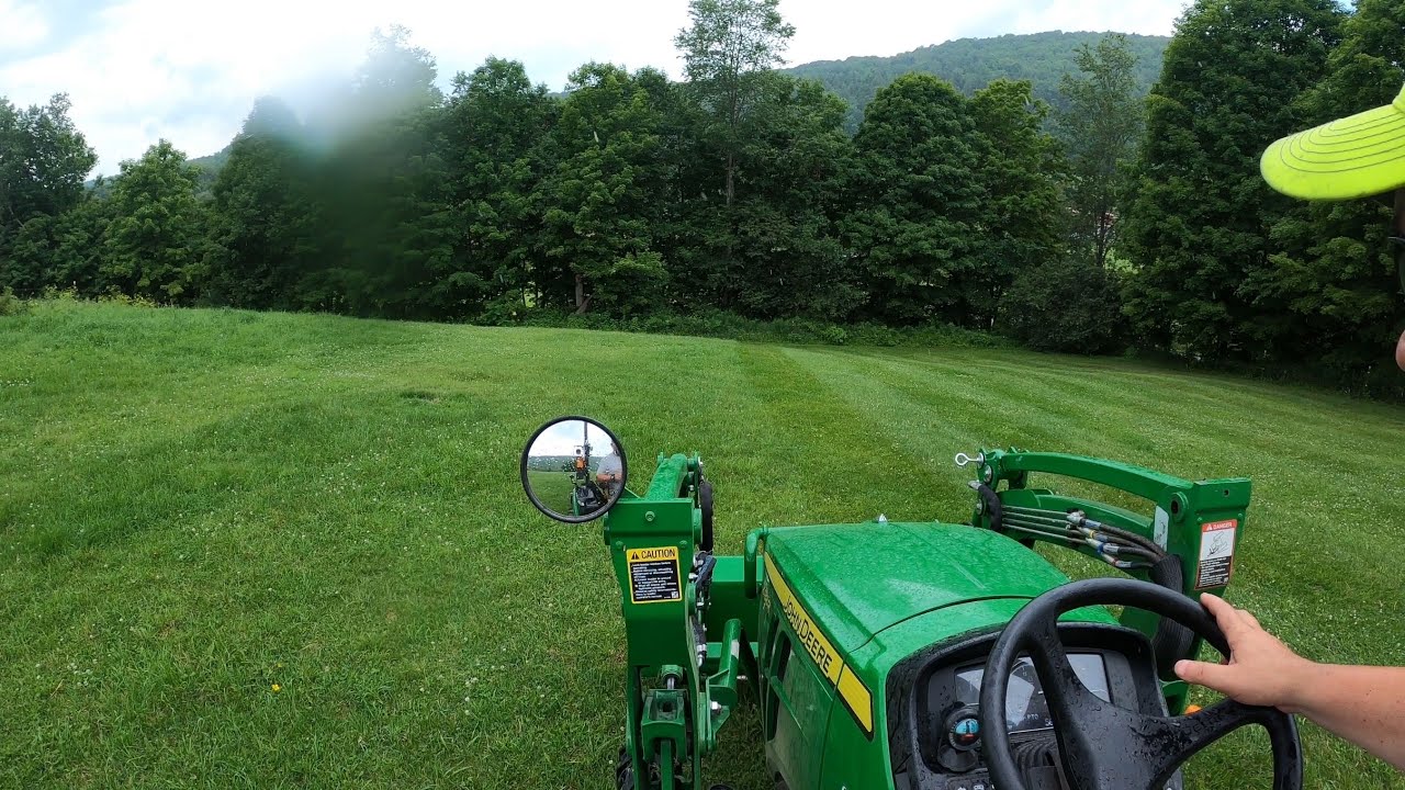 It's raining it's pouring........ and I'm out running my offset flail.