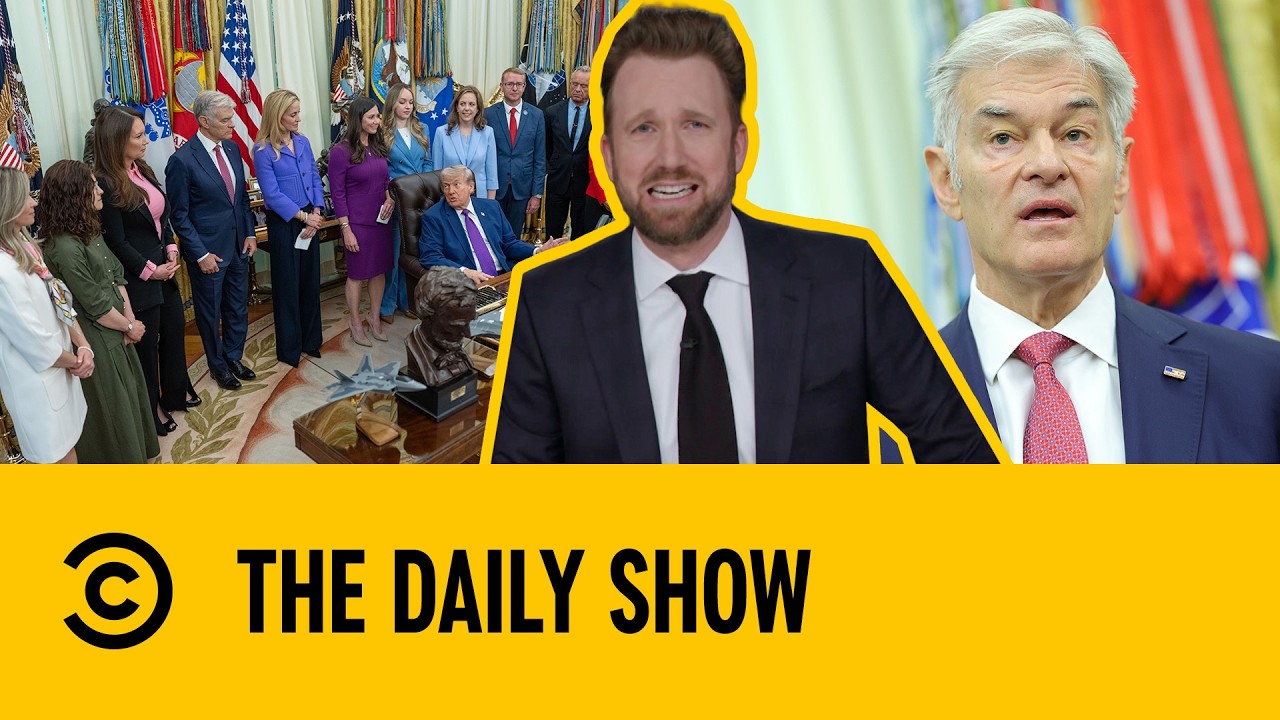Trump Unveils Fertility Benefits In Oval Office Healthcare Event | The Daily Show