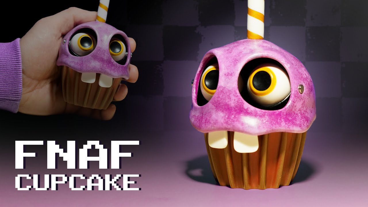 How to make Mr Cupcake figure with clay | FNAF clay art