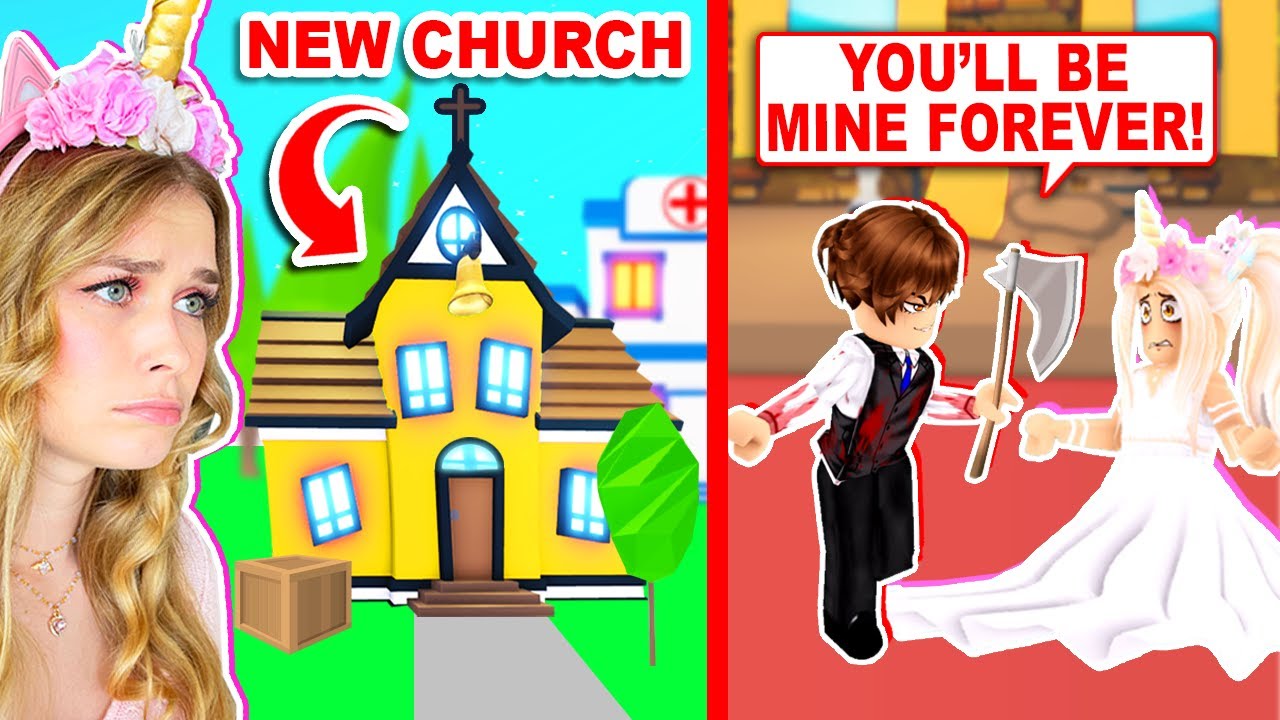 Having MY WEDDING In The *NEW* CREEPY CHURCH In Adopt Me ! (Roblox)