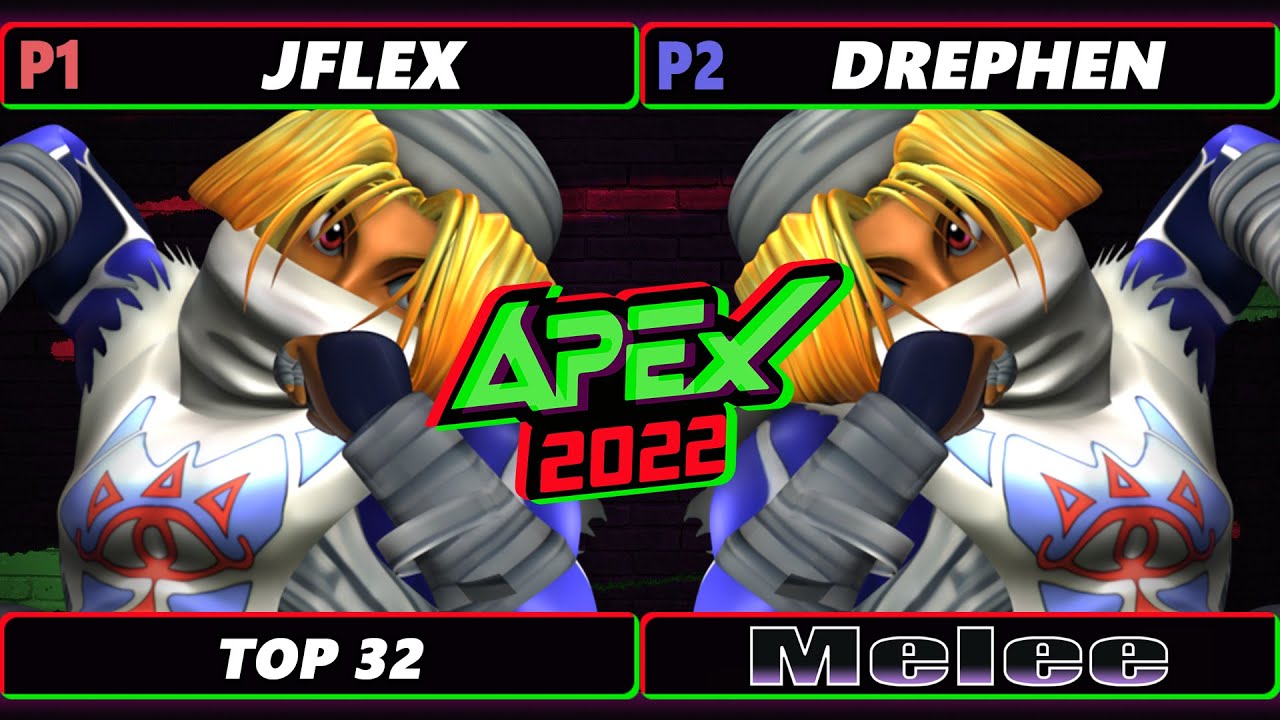 Apex 2022 - Jflex (Sheik) Vs. Drephen (Sheik) SSBM Melee Tournament
