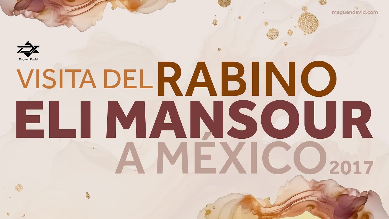 Rabino Eli Mansour de visita en México (Templo Maguén David)
