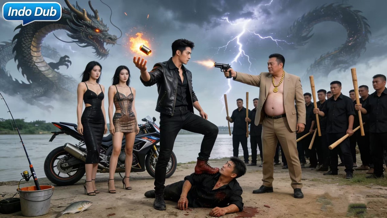 Bos Dewa Perang sedang memancing diganggu preman. Marah, semua dipukul masuk rumah sakit!