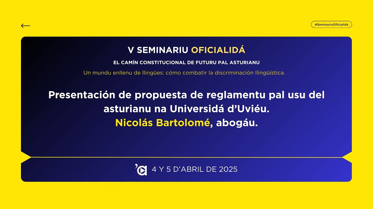 Presentación de propuesta de reglamentu pal usu del asturianu na Universidá d'Uviéu