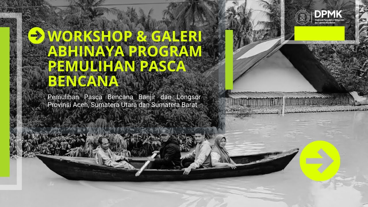 Workshop dan Galeri Abhinaya Program Pemulihan Pasca Bencana