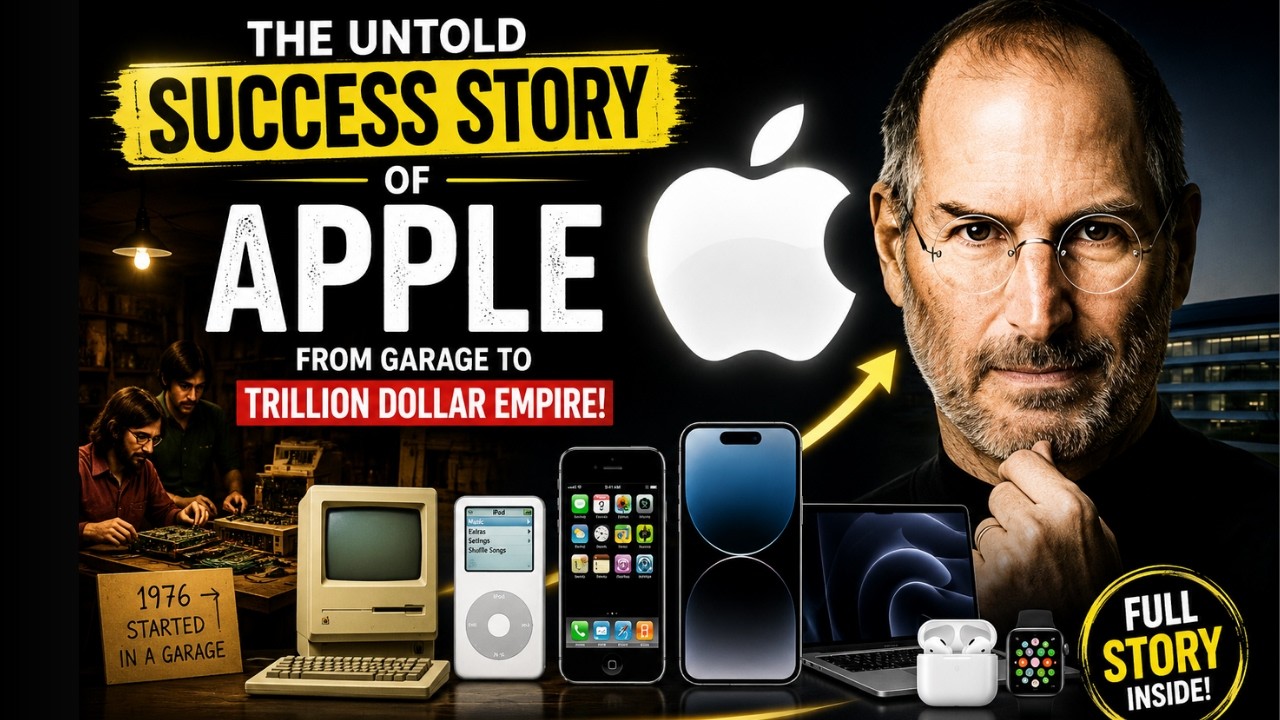 Apple Success Story | From Garage Startup to Trillion Dollar Empire | The Rise of Apple