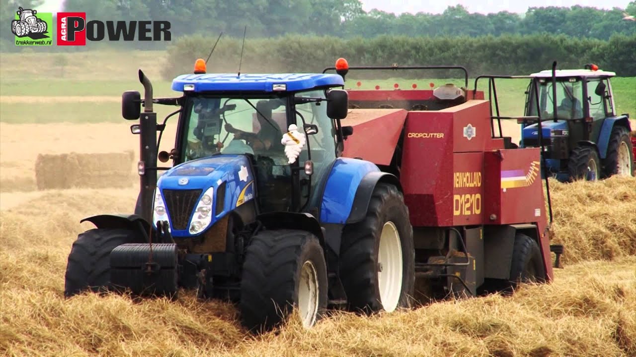 New Holland T7060 balen persen met NH D1210