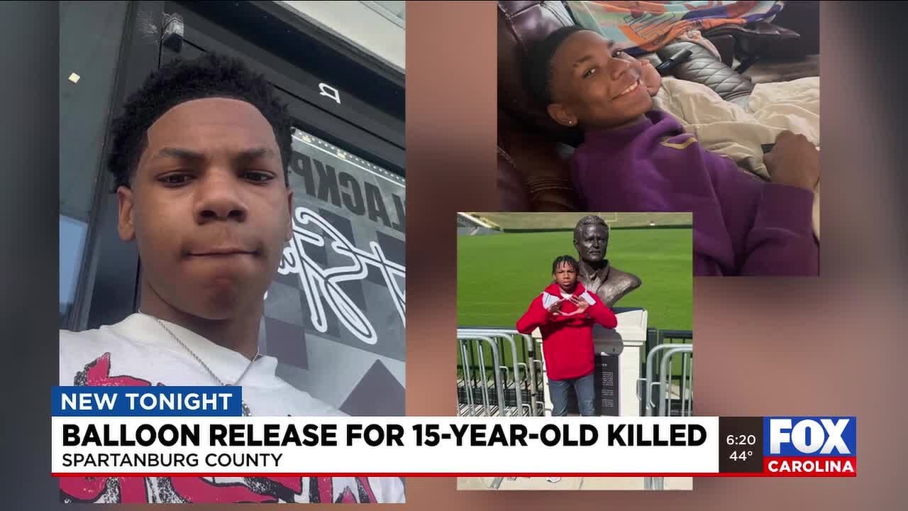 Balloon release held for 15-year-old killed in Spartanburg Co.