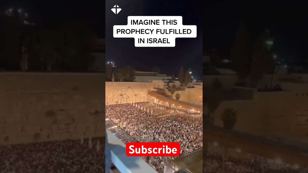 THOUSANDS Worship YESHUA in the Western Wall 🤯😱 #Jerusalem #Yeshua #Israel #Shorts #Christian #God