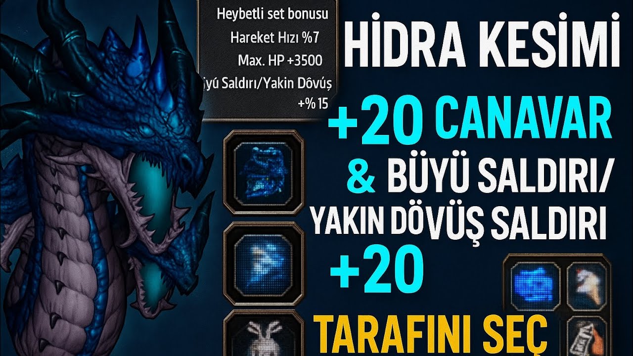 #metin2 solo hidra kesimi  berserker +%20 / +%20 canavar fazla vurur/heybetli set minidal khan porki
