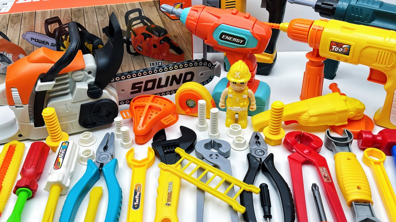 12 min to open the box, satisfied with the electric screwdriver, screw assembly toolbox | Toy Review
