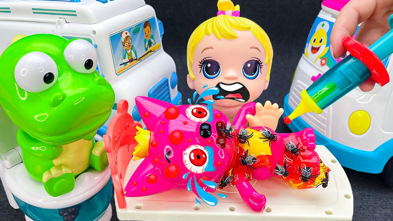 16 Minutes Satisfying with PINKFONG Doctor Toys, Ambulance Playset Collection ASMR | Mina Toys