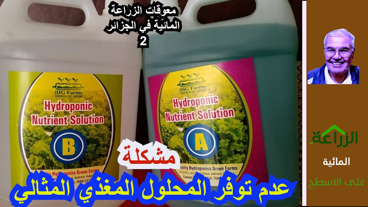 معوقات الزراعة المائية في الجزائر 2 مشكلة عدم توفر المحلول المغذي المثالي mp4