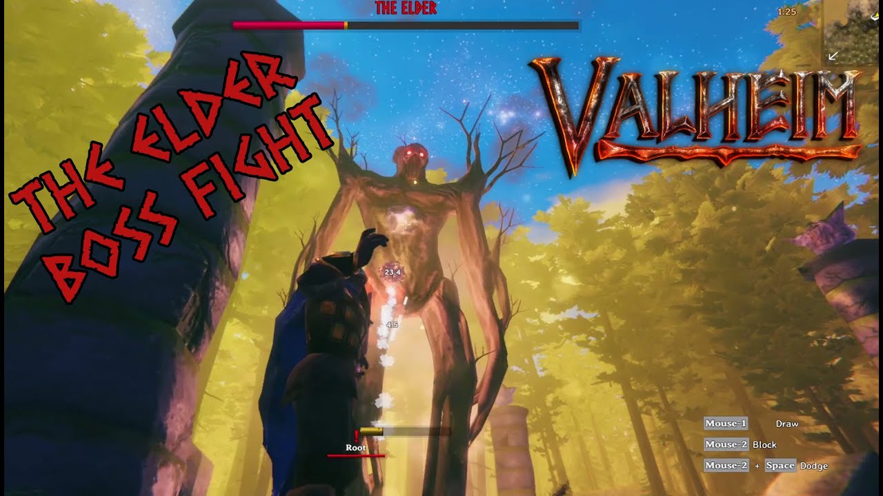 Valheim - The Elder Boss Fight Solo - No Commentary