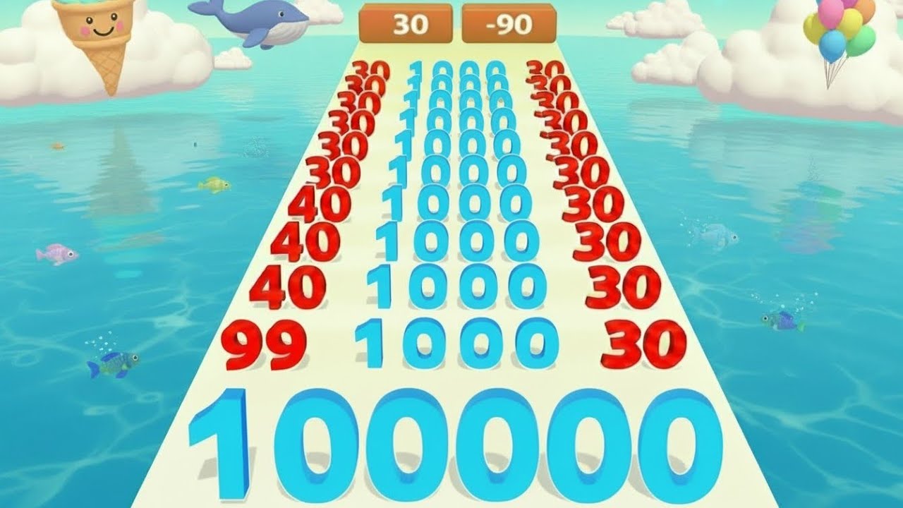 NUMBER MASTER: Numbers Run & Merge Master 3D – Satisfying Gameplay Walkthrough (Android iOS) Part 10