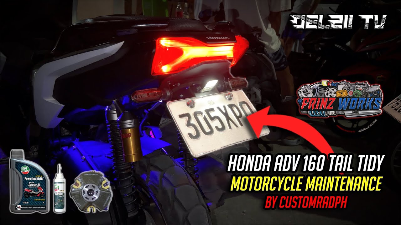 HONDA ADV 160 TAIL TIDY DIY KIT | DELZII TV