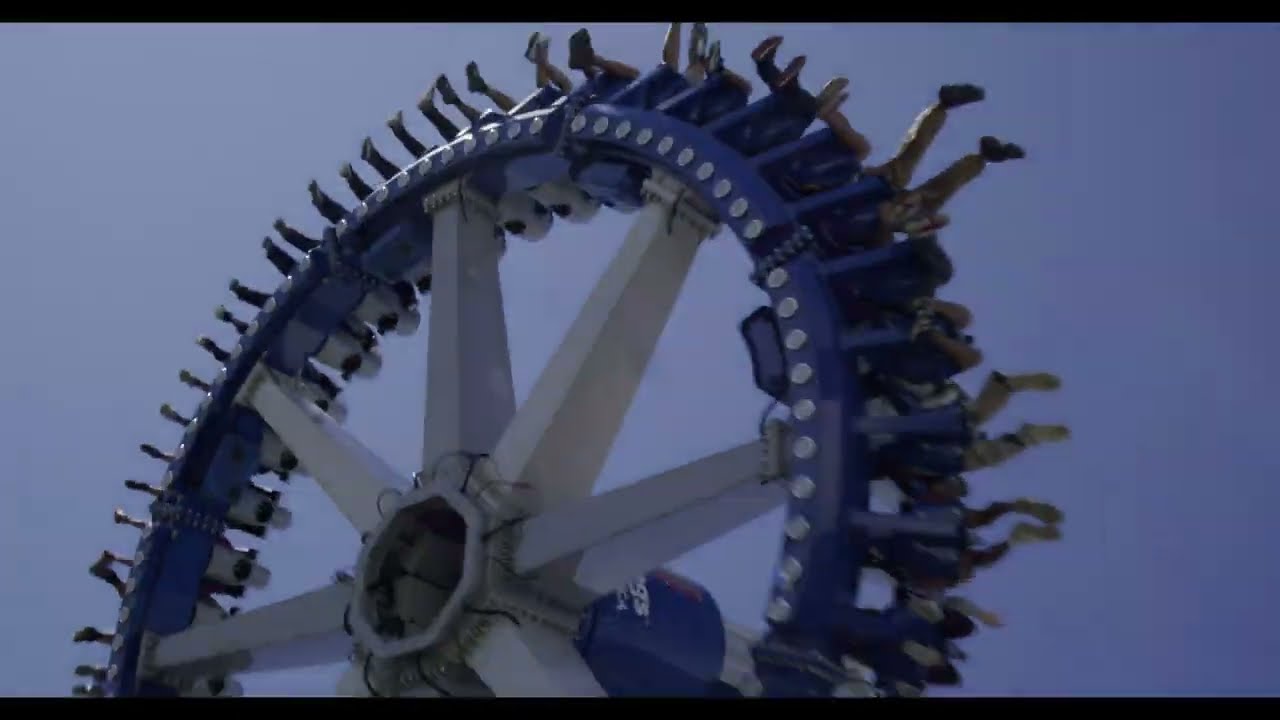 Six Flags Great America - Sky Striker - Off ride footage (4k)