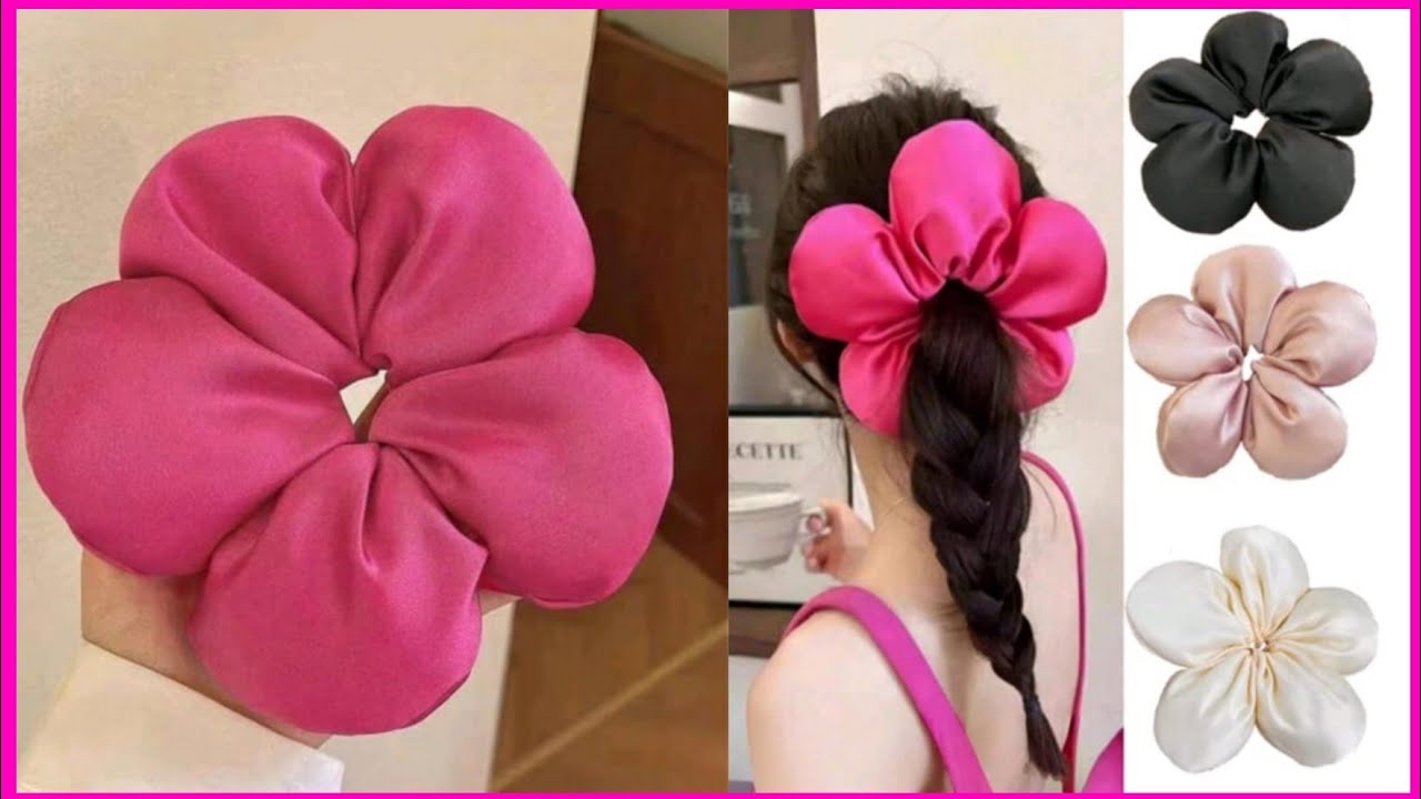 DIY SCRUNCHIE FLOR🌸Tutorial Facil y Rapido, idea de negocio