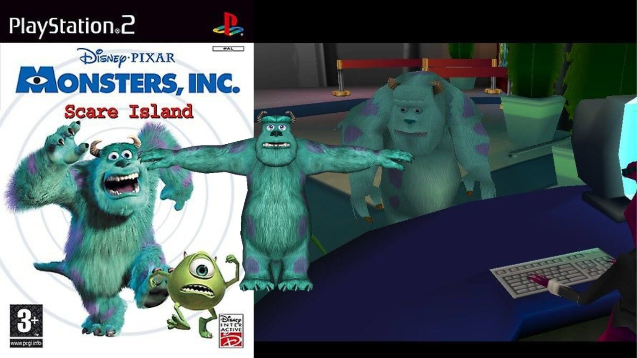 EL JUEGO DE MONSTERS INC ES EXTRAÑAMENTE... ABURRIDO? MONSTERS INC SCARE ISLAND PS2