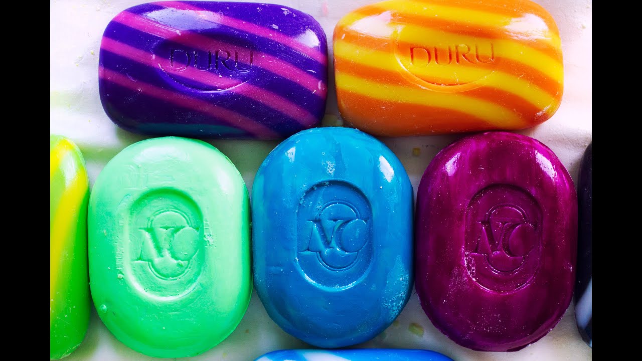 ASMR. Cutting varnished soap. Relaxing sounds