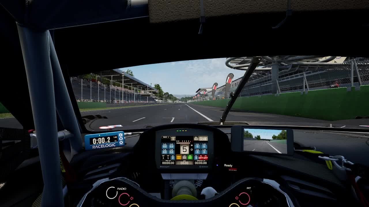 ACC Monza Ferrari 296 GT3 (Light Rain) Track Guide (Hotlap + Telemetry)