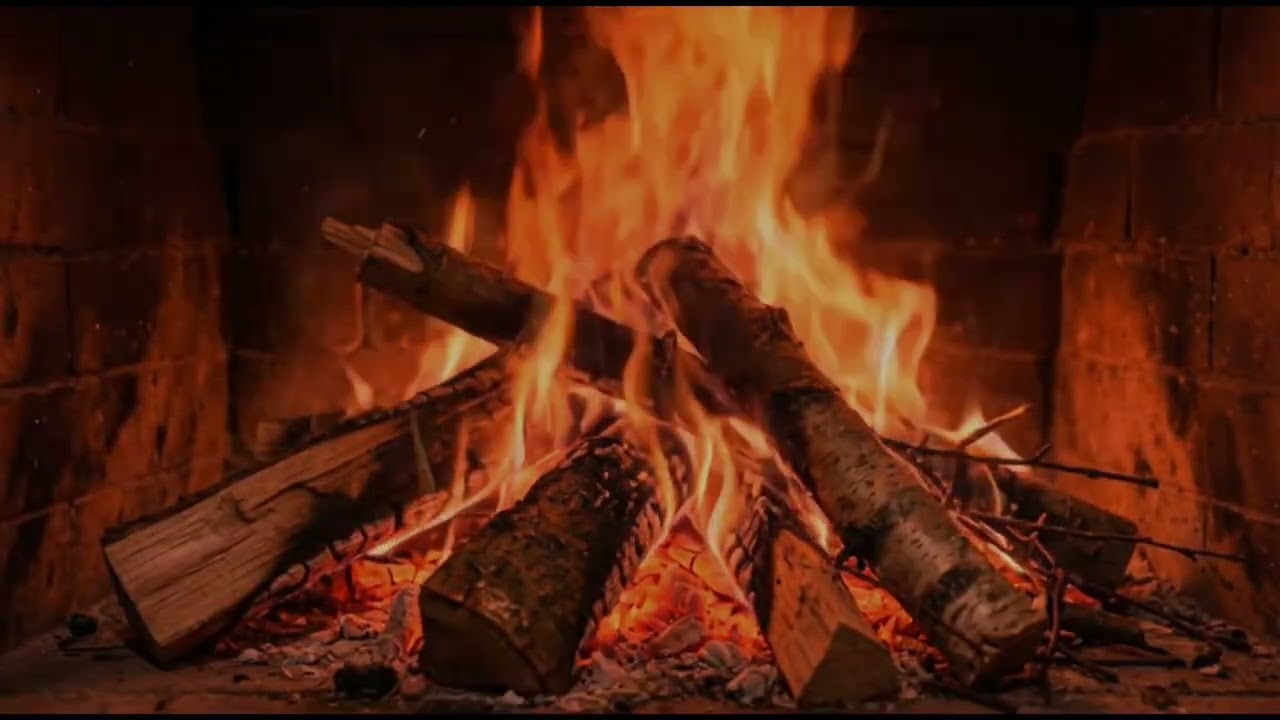 🔥 Cozy Fireplace Ambience for Relaxing Nights – Crackling Fire Sounds to Calm Your Mind & Sleep