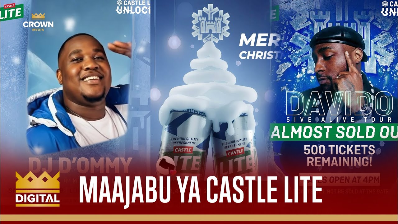 MAAJABU ZAIDI 15 KUTOKEA KWENYE TASNIA YA BURUDANI YANAFANYWA NA CASTLE LITE