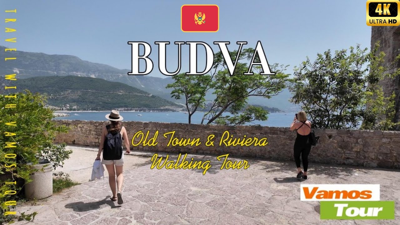 Budva Montenegro 🇲🇪 Old Town & Riviera 4K Walking Tour.