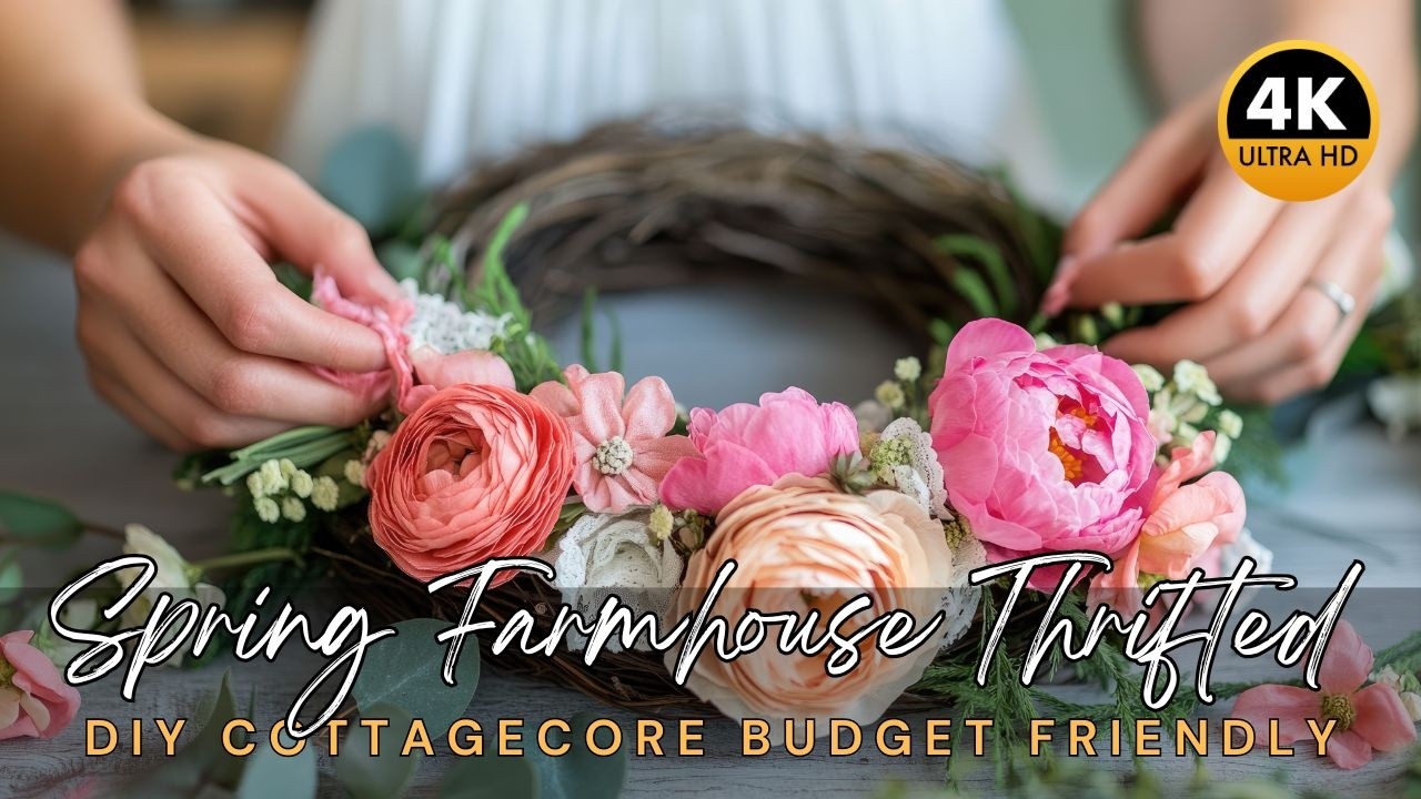 🌷🏡 Spring Farmhouse with Thrifted & DIY Spring Cottagecore: Budget Friendly Decorating Ideas