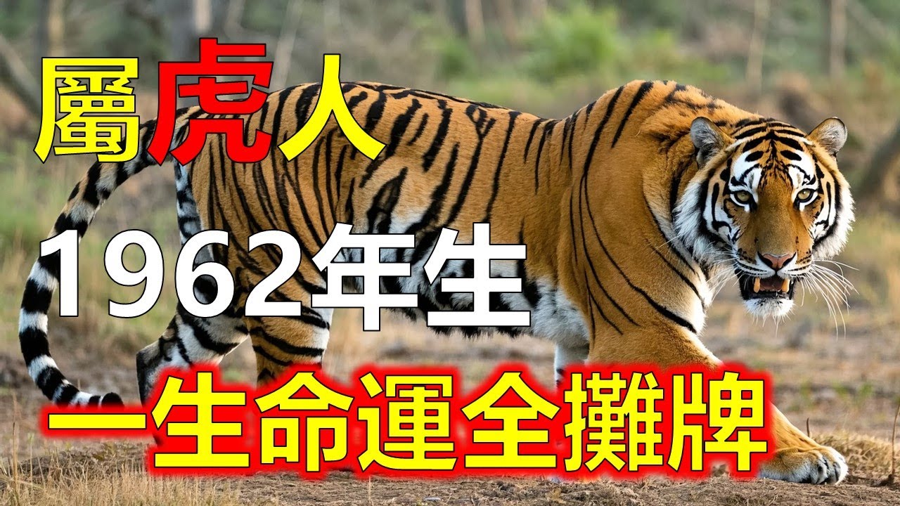 天降祥瑞！1962年的虎，熬過今年你將迎來10年金運，想不順都難。2026年。#2026虎#生肖虎 #1962 虎