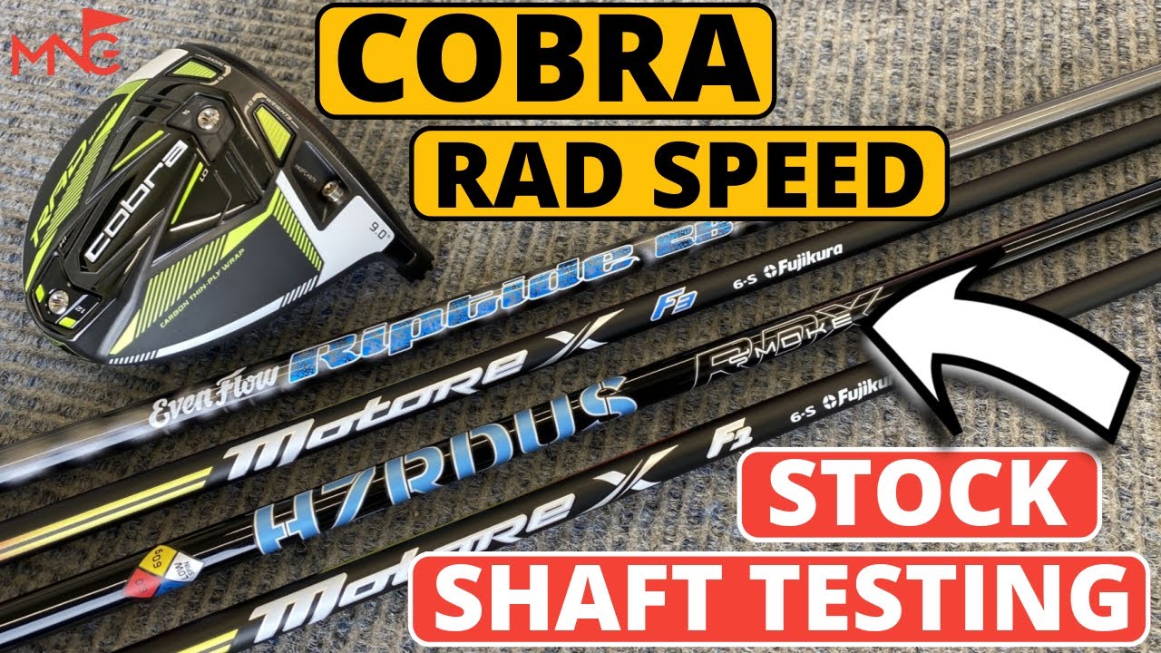 COBRA STOCK SHAFT TESTING - Using RAD Speed Driver