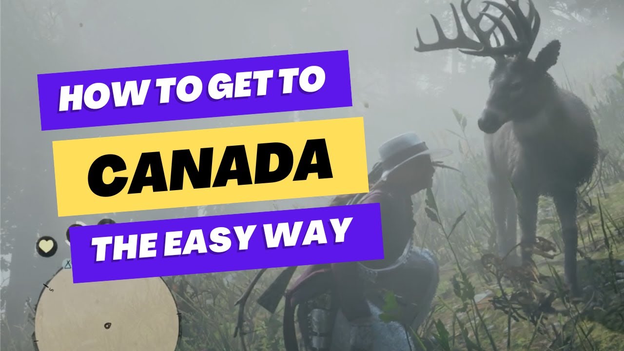 The EASIEST Way to Get to Canada in Red Dead Redemption Online WITHOUT going to Mexico!