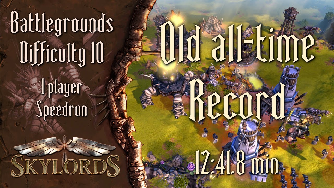 Battlegrounds Speedrun in 12:41.8 | 1 player rPvE 10 - May 2020 | Skylords Reborn (BattleForge)