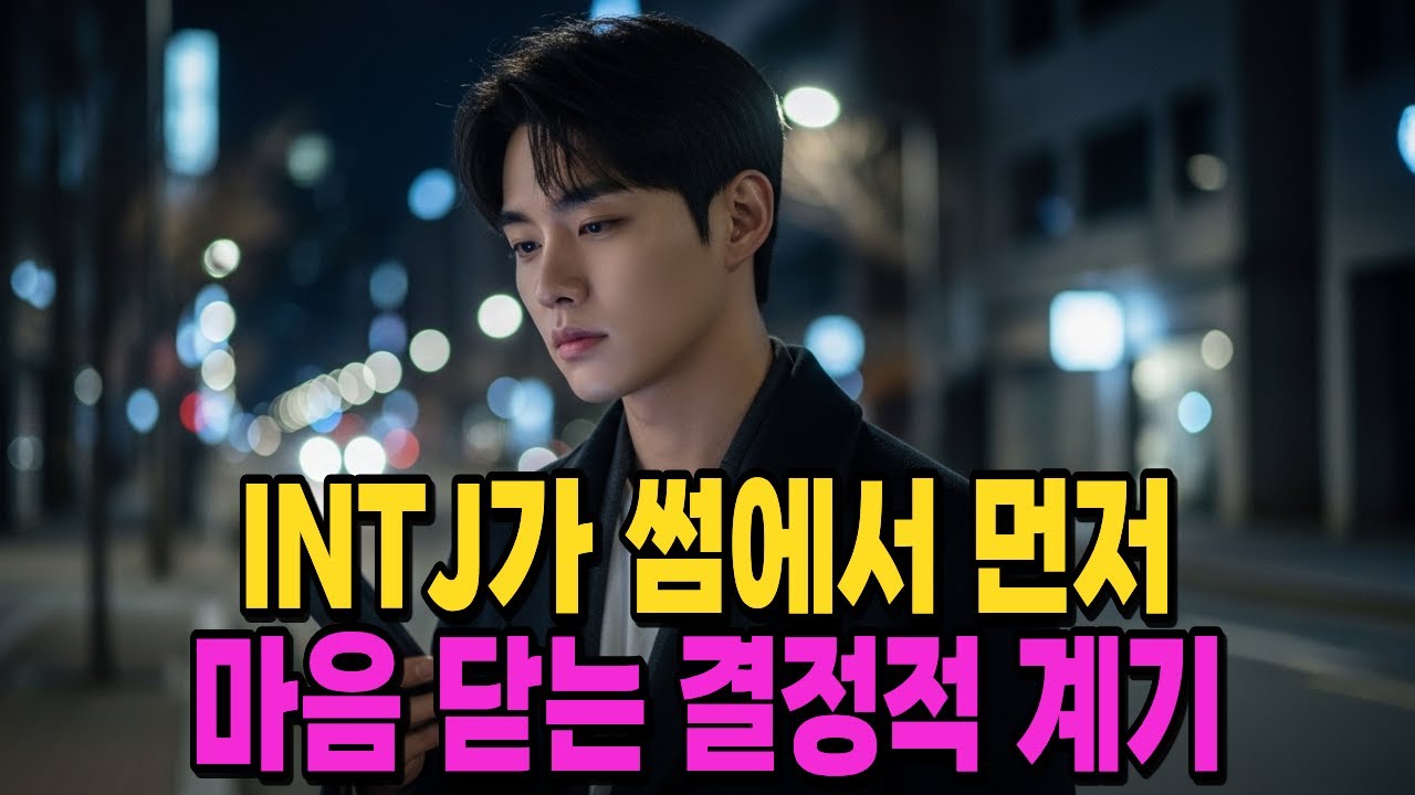 INTJ가 썸에서 먼저 마음 닫는 결정적 계기